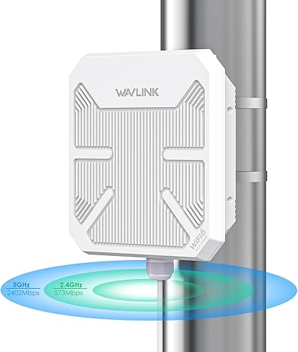 Extensor de Wi-Fi externo com antenas direcionais para ampliação do sinal em áreas externas