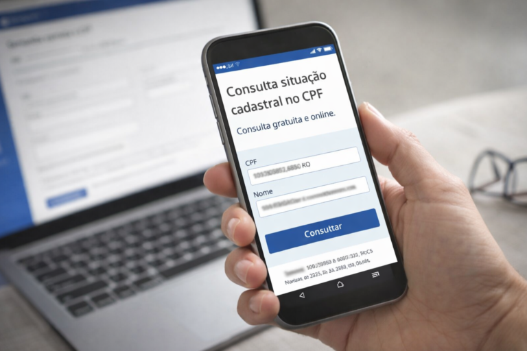 consulta de cpf online verificando situação cadastral do documento pela internet