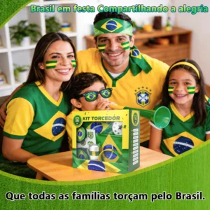 Combo Torcedor Brasil 12 Peças 🇧🇷🏆🎉