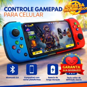 Controle Gamepad Bluetooth Gamer Sem Fio
